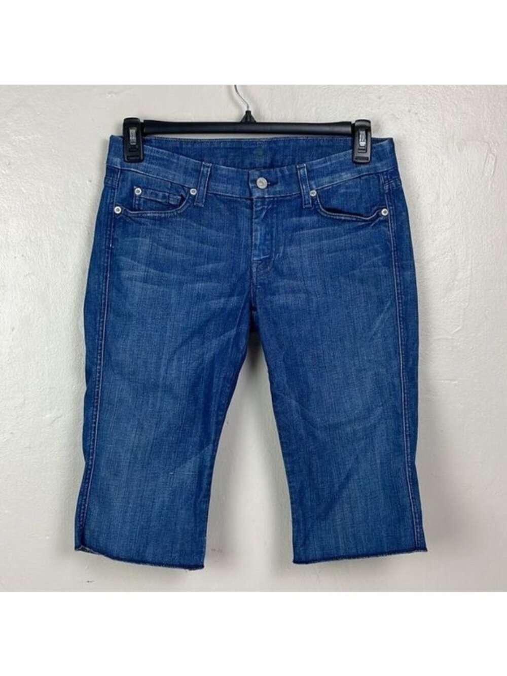 7 For All Mankind Cropped Jeans Women's 30x14.5 (tag 29) stretch